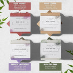 Natural Amor Organic Handmade Soap Bar Set (4 Pack), Made with Natural Ingredients, Cold Process Soap, Soap Gift Set for Women