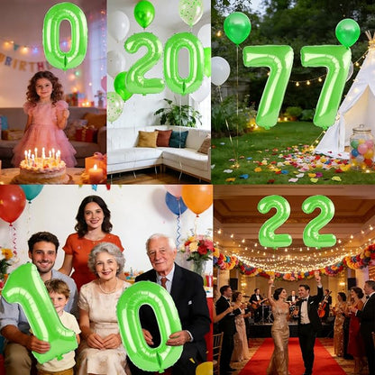 40 Inch Number 77 Balloons for 77th Birthday Party Decorations, 0-100 Fruit - Image 7