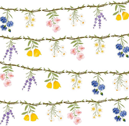 JIAYIQI 4PCS Wildflower Party Decorations by JIAYIQI