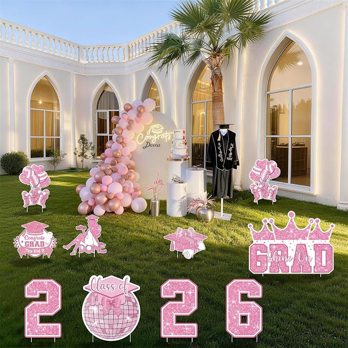 Graduation Yard Sign Class of 2026 Decorations - Image 6