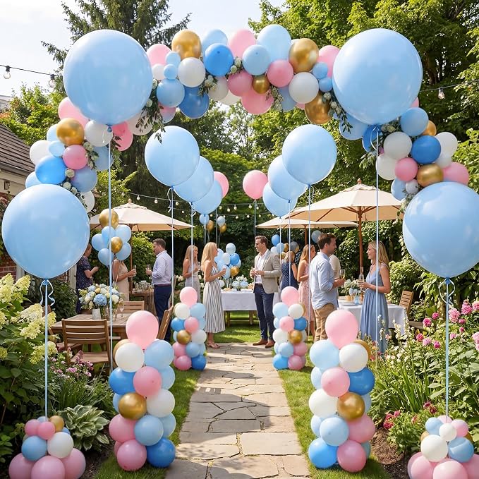 LovesTown 18 Inch Pastel Blue Balloons - Image 3