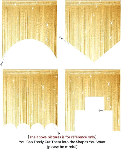 Hysenm 2 Pack 39 x 79 Inch String Door Curtains, Hippie Room Divider Decor - Image 3