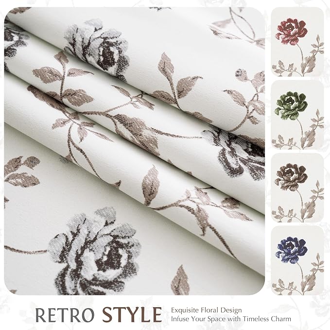 Beauoop Floral 100% Blackout Curtains - Image 8
