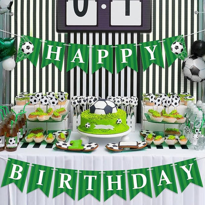 Soccer Happy Birthday Banner Birthday Party Decoration Soccer Party Banner - Image 8
