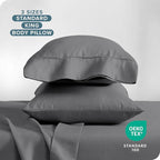 Bare Home Microfiber Pillow Cases - King Size Set of 2 - Cooling Pillowcases - Double Brushed - Grey Pillowcases 2 Pack - Easy Care (King Pillowcase Set of 2, Grey)