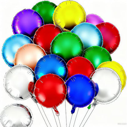 Round Foil Mylar Balloons, Shower Anniversary Engagement Party Decorations by Unknown