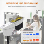 Elitzia Hair Steamer Micro Mist Aroma Steam Mister Hooded 4 Color Light Hair Care Professional for Natural Black Hair Use Shampoo Bowl Hair Wash Recline Chair Black Color with UV Protect Coat ET19290