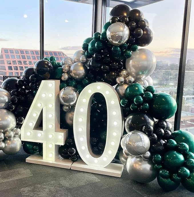 18 Inch Dark Green Balloons, Baby Shower, Birthday Party and Event Decoration - Image 6
