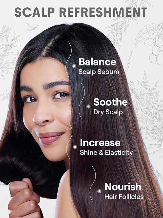 SHEGLAM Hair & Scalp Oil - 0.5 fl oz, Hydrating Serum, Macadamia & Grapeseed Oils, Soothes Dry Scalp, Balances Sebum, Adds Shine, For Sensitive Scalp & Dandruff (Rosemary)