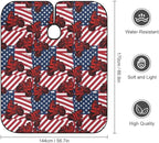 Unisex Motorcycle Motocross Dirt Bike American Flag Hair Styling Cape, Lightweight Salon Cape Apron for Home Stylists, Haircut Tools