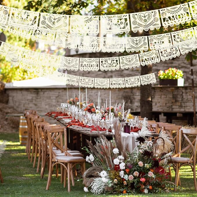 TaoBary 6 Pcs Papel Picado Mexican Wedding Cielito Lindo Party Decor 118 Feet - Image 4
