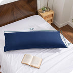 Bare Home Microfiber Body Pillow Cover - Ultra Soft & Cooling - Double Brushed - Envelope Closure - Easy Care (20''x54'' Body Pillow Cover, Dark Blue)