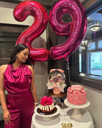 Hot Pink Number 9 Balloon 40 Inch - Image 3
