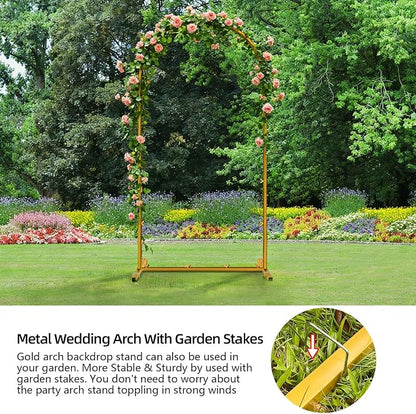 6 FT Wedding Arch Frame Backdrop Stand - Image 4