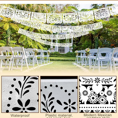 TaoBary 6 Pcs Papel Picado Mexican Wedding Cielito Lindo Party Decor 118 Feet - Image 3