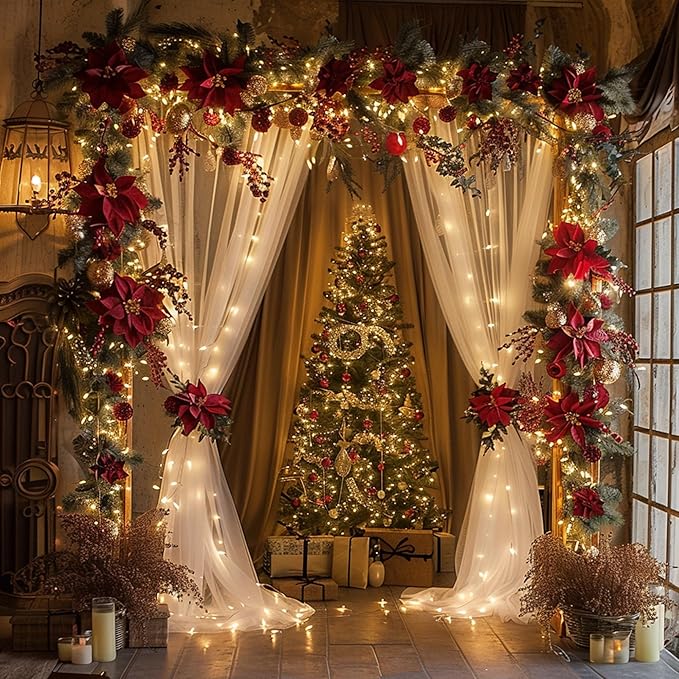 Fomcet Tulle Backdrop Curtains - Image 6