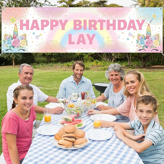 Lonfliness Personalized Birthday Banner Happy Birthday Party Decor Custom DIY - Image 6