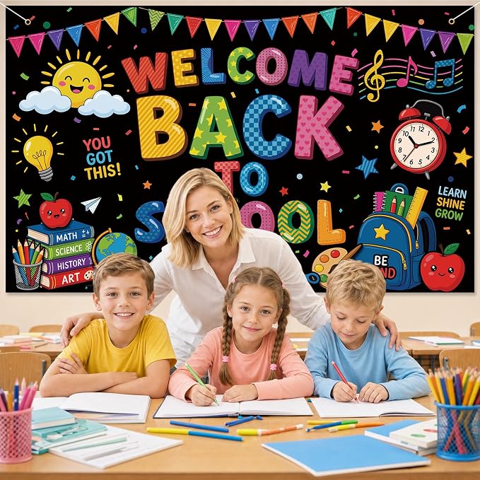 Welcome Back to School Backdrop - Image 5