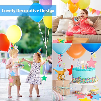 Lenwen 80 Pcs Balloon Weights Plastic Colorful Weights - Image 5
