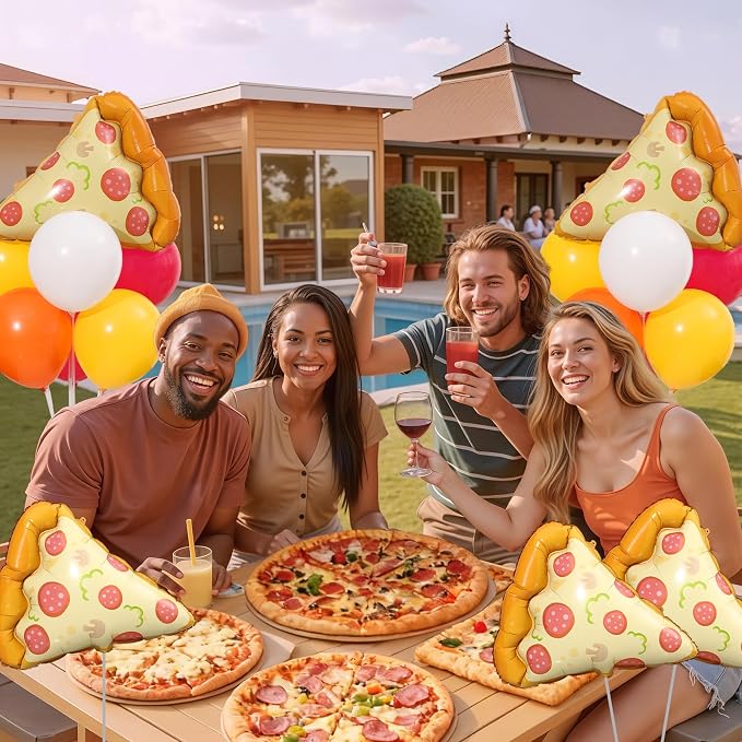 Pizza Party Decorations Balloon Table Centerpiece Stand Kit 2 Sets - Image 6