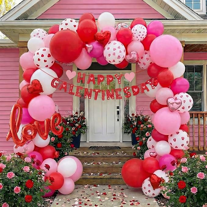 Valentines Day balloon garland arch kit - Image 2