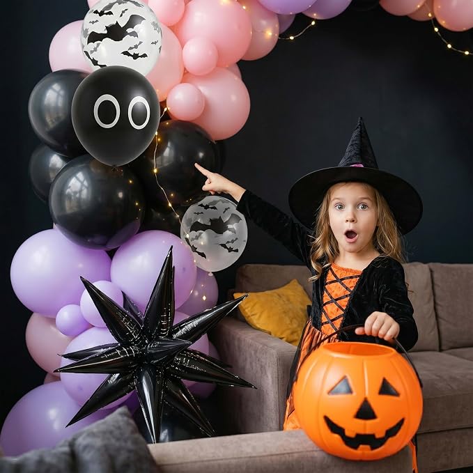 Halloween Balloon Arch Garland Kit, Spooky Party Decorations Background Supplies - Image 7