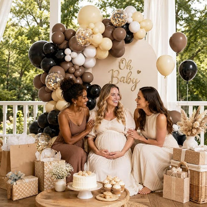 131pcs Black and Brown Balloon Arch Kit - Image 6