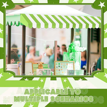 Boao 4 Pack Circus Awning Decoration 3D Stripe Cardboard Awning Carnival Wall - Image 5