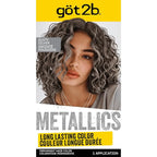 Got2b Metallics Permanent Hair Color, M72 Dusty Silver