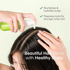 Scalp Serum for Hair Growth Spray - Korean Vegan Treatment for Hair Loss, Thinning & Itchy Scalp, Dermatologically-Tested, Lightweight Exfoliates Dandruff, Strengthen Roots for Men & Women - 2 Pack