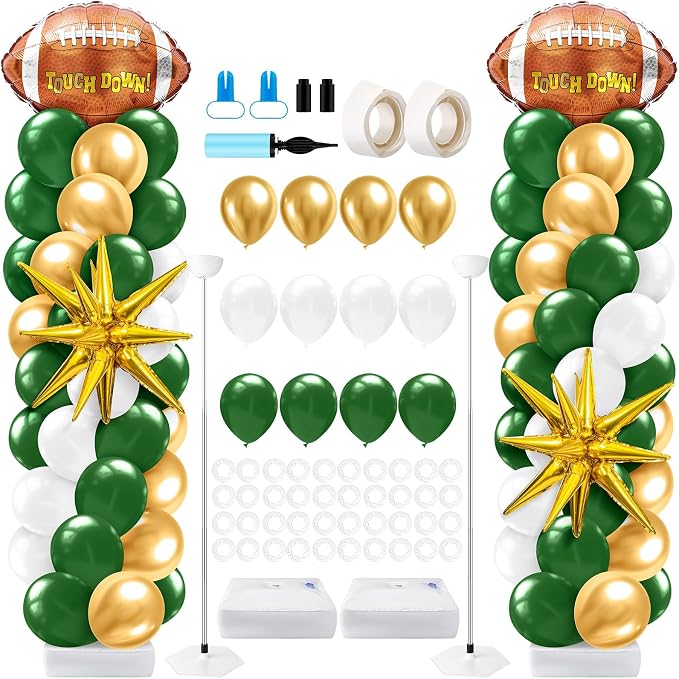 Kasyat 2 Sets Football Balloon Column Stand Kit by Kasyat