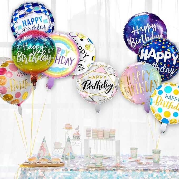10 Pcs Happy Birthday Balloons - Image 3