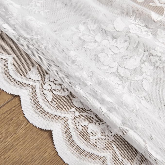 SEEKRIGHT White Kitchen Cafe Curtains - Image 7