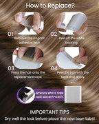 LaaVoo Tape in Extensions Human Hair Seamless Tape in Hair Extensions Soft Straight Hair Extensions Tape on Balayage Brown to Chestnut Brown with Blonde 40pcs 18inch 100g