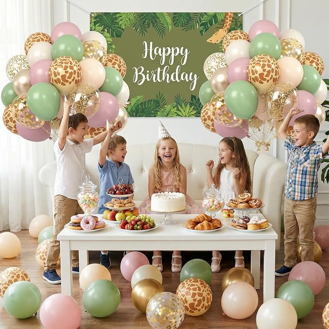 Sage Green and Pink Balloons, 12 Inch Dusty Pink Champagne Gold Apricot Balloon - Image 6