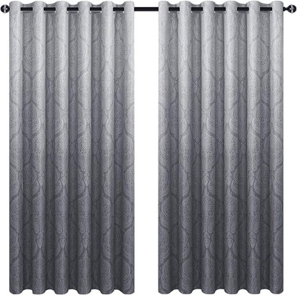 DWCN Grey Ombre Blackout Curtains - Image 7