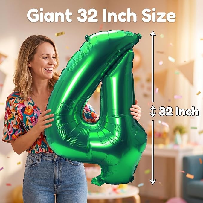 YPSelected 32 Inch Large Foil Helium Number Balloon Birthday Wedding Party 0-9 - Image 4