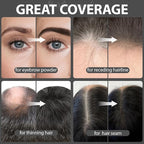 2 Pack Hairline Powder for Women and Men, Used to Root Touch Up Hair Color, Thinning and Gray Hair Coverage and Bald Spots Coverage, Dark Black