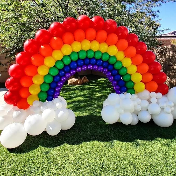 Rainbow Balloons Arch Kit 120pcs, Different Sizes Latex Balloons - Image 6