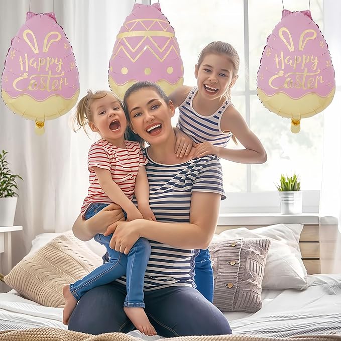 2Pcs 21 Inch Easter Eggs Balloons - Image 4