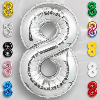 Black Number 0 to 9 Mylar Balloon 40 Inch - Image 6