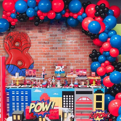 40 Inch Giant Spider Theme Number Foil Balloons - Image 6