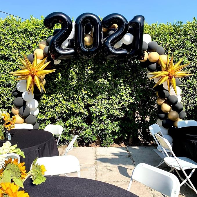 40 Inch Black 20 Number Balloons Giant 20 Balloons Black Birthday Balloons 20th - Image 3