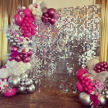 Silver Balloon Arch Kit, 18 12 10 5Inch Different Size Balloons - Image 5