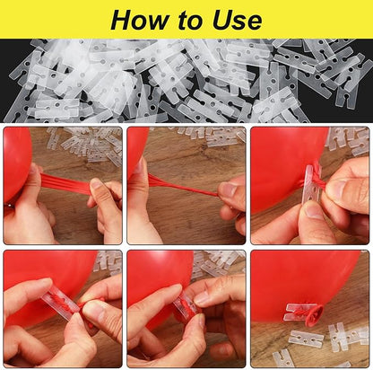 Molain 300 Pcs H-Shape Balloon Ties - Image 5