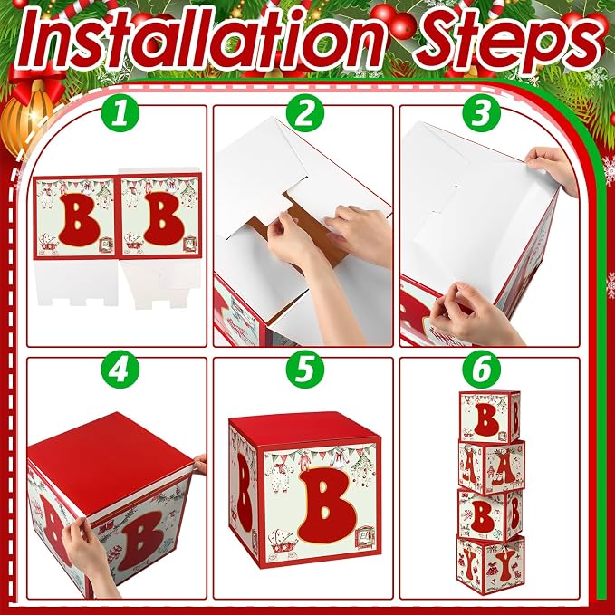 Kathfly 4 Pcs Baby Decoration Boxes - Image 3