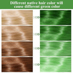 Ultikare Green Hair Color for Kids - Instant Mud Cream Gel Wax, 3.4 Fl Oz, Christmas Girl Gifts, Party, Cosplay DIY, Children's Day