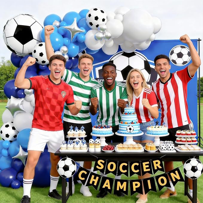 Soccer Balloon Garland Arch Kit - Image 6