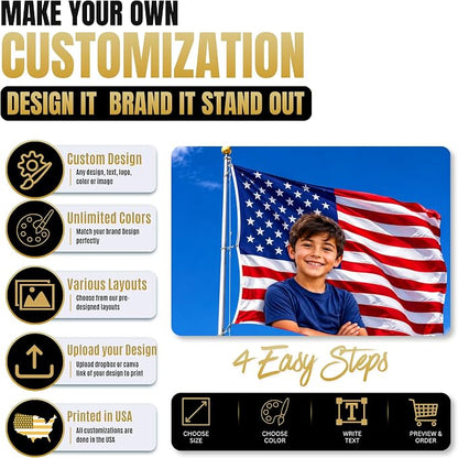 Custom Flag with Face on It by BCB Print; Custom Flag with Picture; - Image 7
