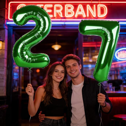 Number 26 Balloons 40 Inch for 26 62 Birthday Party Decorations, Dark Green | - Image 4